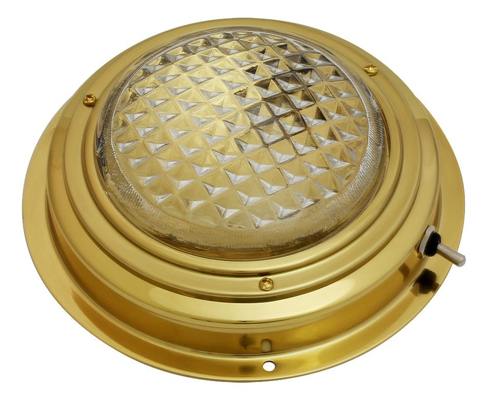 Накладной плафон освещения для судна в латунном корпусе, 3 дюйма (10017228)