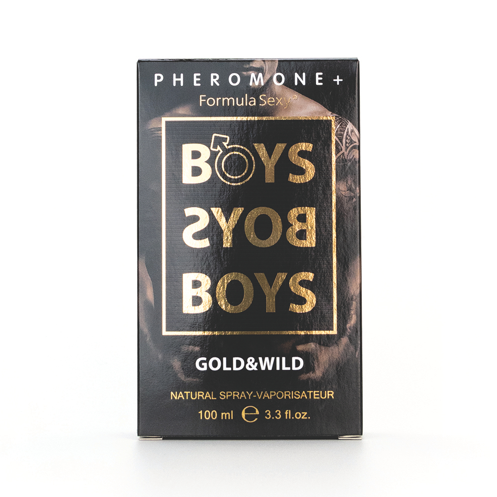 Парфюмерный лосьон с феромонами «FORMULA SEXY» 100ml (Boys Gold &amp; Wild / Бойз Голд энд Вайлд)-100ml for men/24