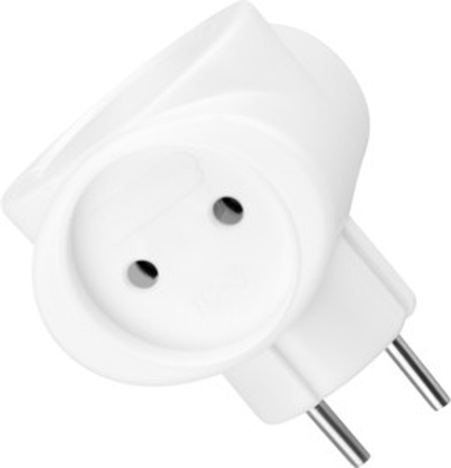 Тройник электрический 6А б/з белый IP20 220В