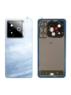 Задняя крышка для Realme GT 7 Pro Racing Edition Бело-голубая (White-Blue) со стеклом камеры