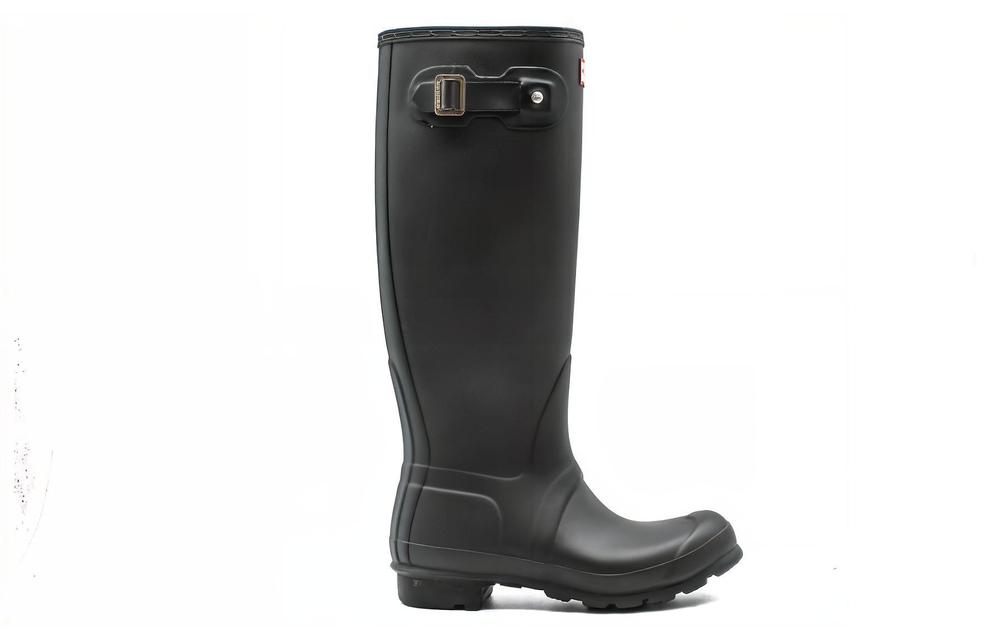 HUNTER Waterproof Abrasion Resistant Cushioning Comfortable Rain Boots Women"s Black