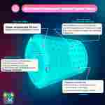 Аттракцион Водный роллер (Гидророллер) «Розово-зелёный» ПВХ, 2.2*2*2 м