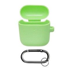 Силиконовый чехол с карабином ультратонкий для Airpods 1, 2 Hang Case (Мятный / Spearmint)