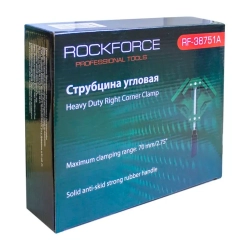 Струбцина винтовая угловая (1 зажим, max захват-70мм) RockForce##Rock FORCE RF-38751A