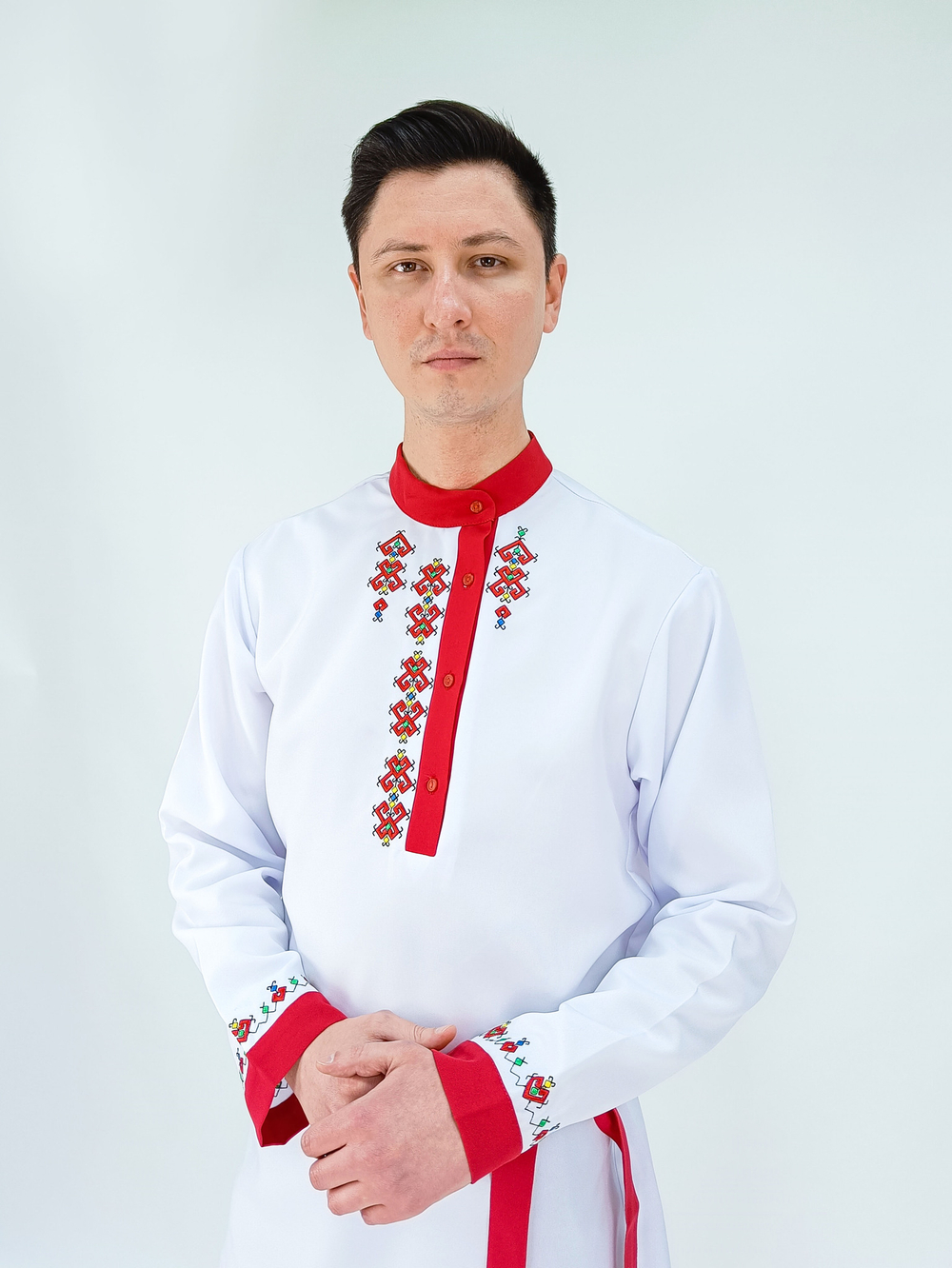 Рубашка мужская с поясом