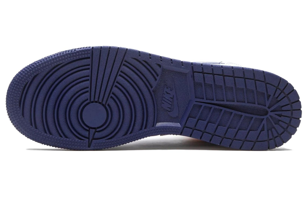 Jordan 1 Mid White Laser Orange Deep Royal Blue GS