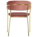 Комплект из 2-х стульев Bradex Home Turin пудровый с золотыми ножками