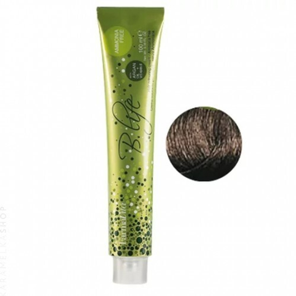 Крем-краска 6,1 Темный блондин пепельный B.Life Color Farmavita 100 мл