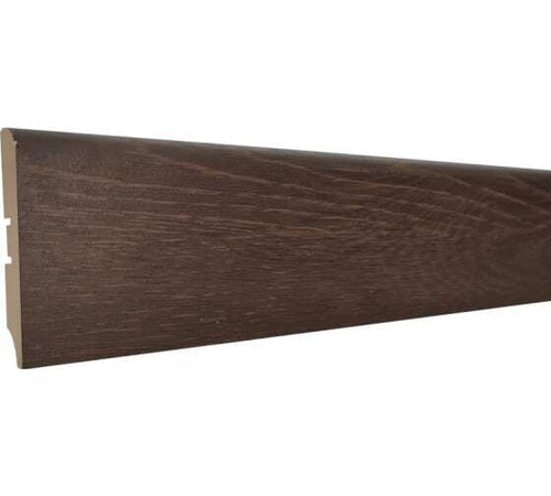 Плинтус МДФ Смартпрофайл Стронг 80М 80мм 2,4м 10шт/уп П03 Дуб Филадел.коньяк