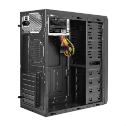 Корпус для компьютера Exegate EX283221RUS Корпус Miditower ExeGate UN-605B Black, ATX, , 2*USB, Audio, замок блокировки кнопки питания