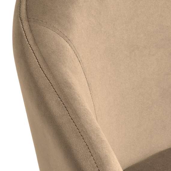 Стул Lime, бежевый микровелюр с золотыми ножками