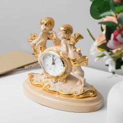 Часы настольные Путти малые Айвори