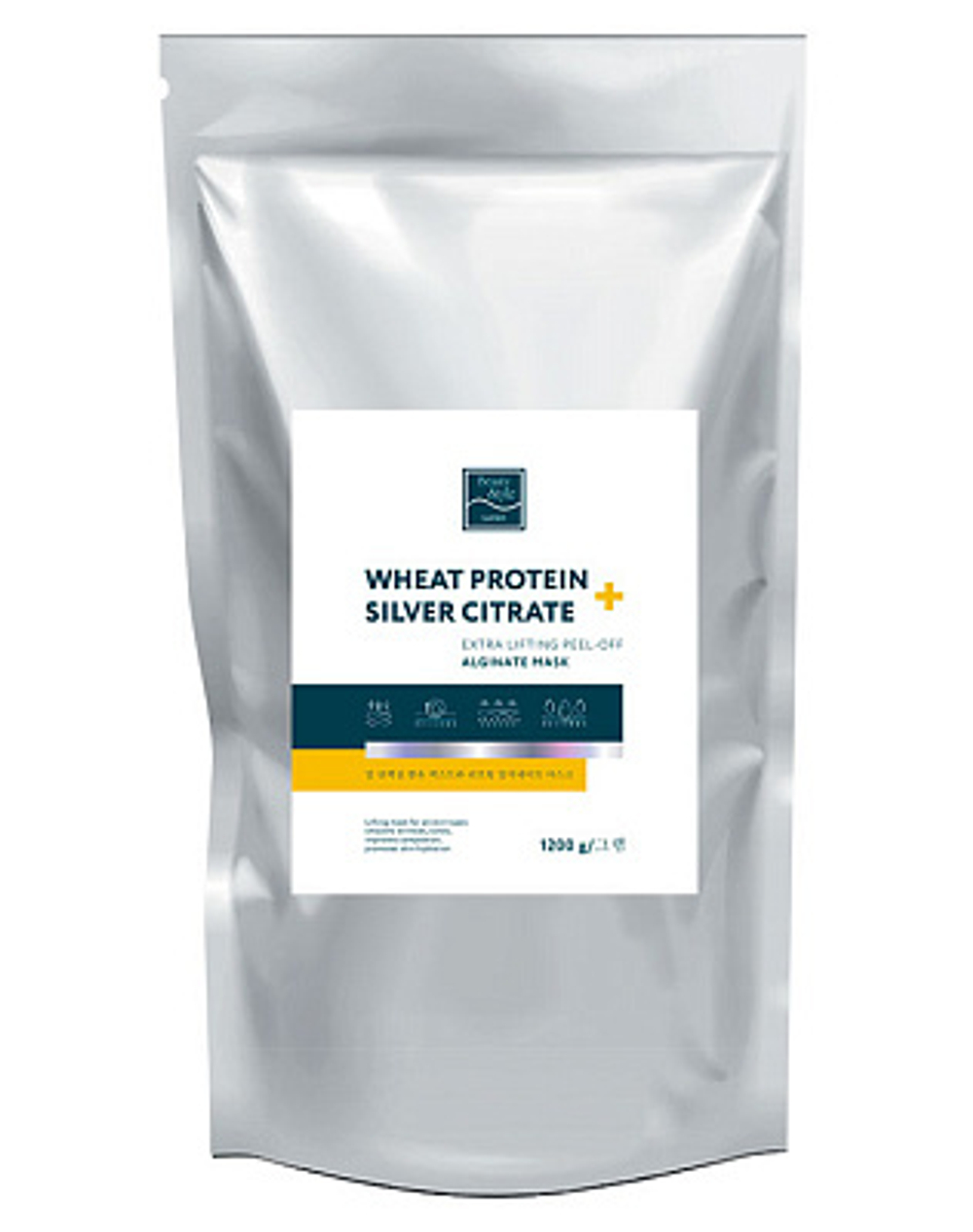 Альгинатная лифтинг-маска "Wheat protein + Silver Citrate" (Уит протеин) 1,2 кг, Beauty Stylе (для раздраженной кожи, смягчает и успокаивает)