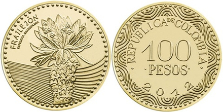 Колумбия 100 песо, 2012 - 2026 Фрайлехон aUNC