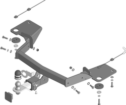 Фаркоп с унив. эл-кой Смарт для Jetour X90 Plus 2023- 99018-E+smart
