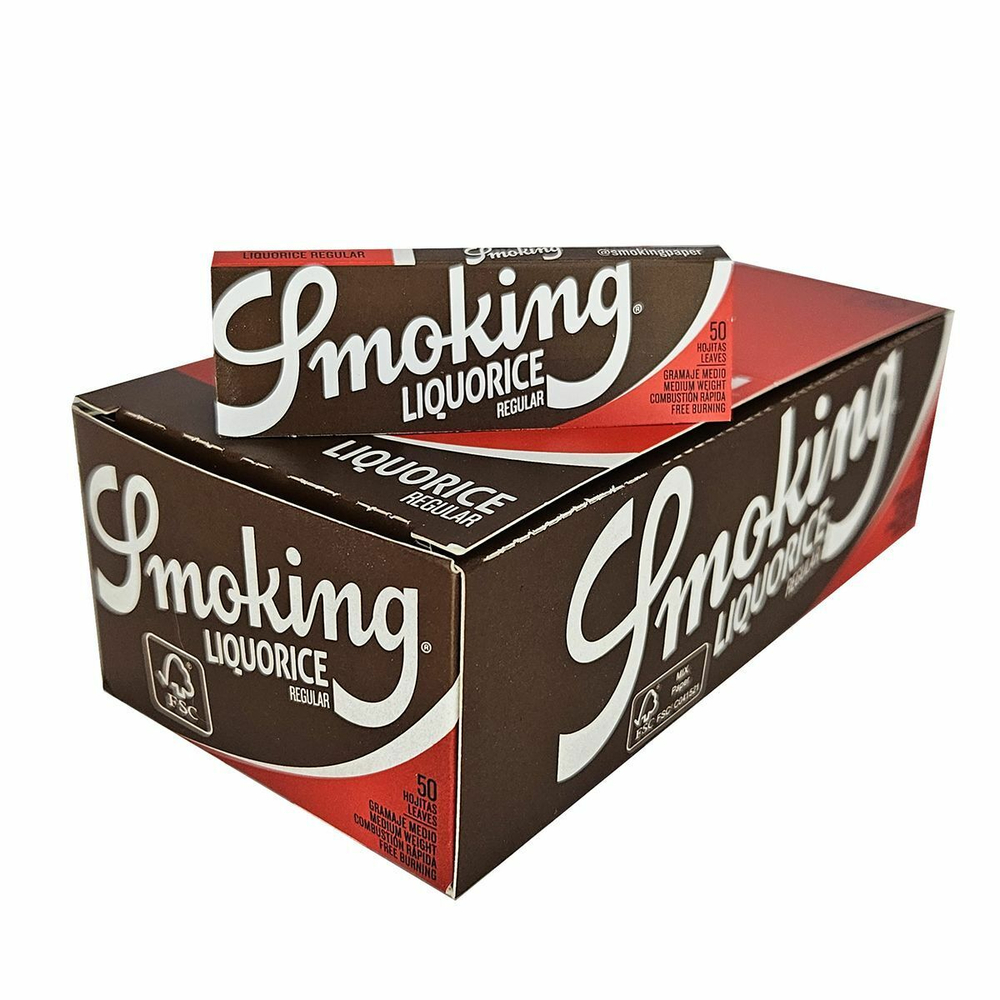 Бумага для сигарет блок "Smoking" Liquorice 60л*50шт