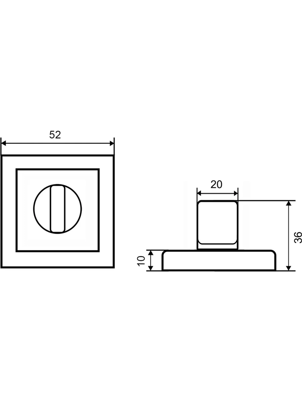Накладка на ручку Фабрика замков A 2 BK SN СТ-00000224