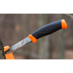 Нож Morakniv Companion F Serrated, нерж. сталь, прорезиненная рукоять с оранжевыми накладками