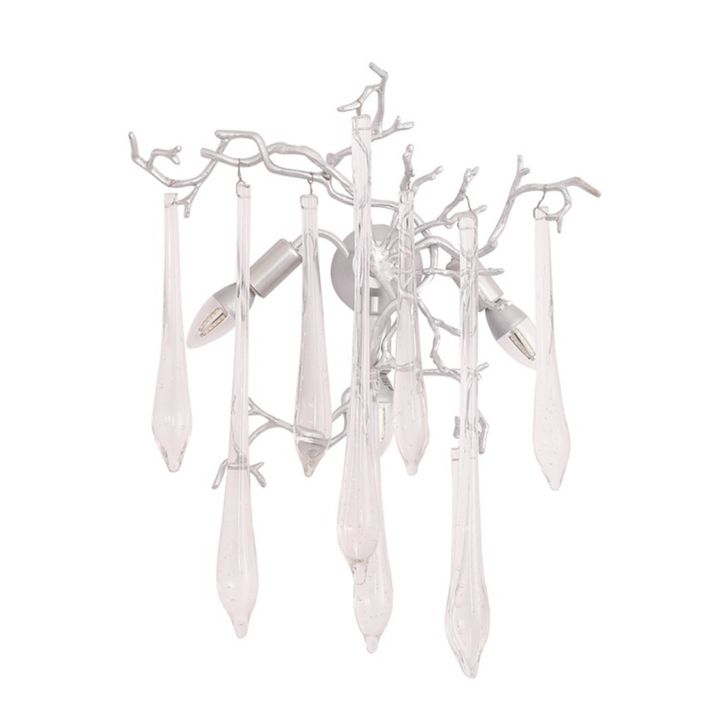 Настенный светильник Crystal Lux REINA AP3 SILVER PATINA