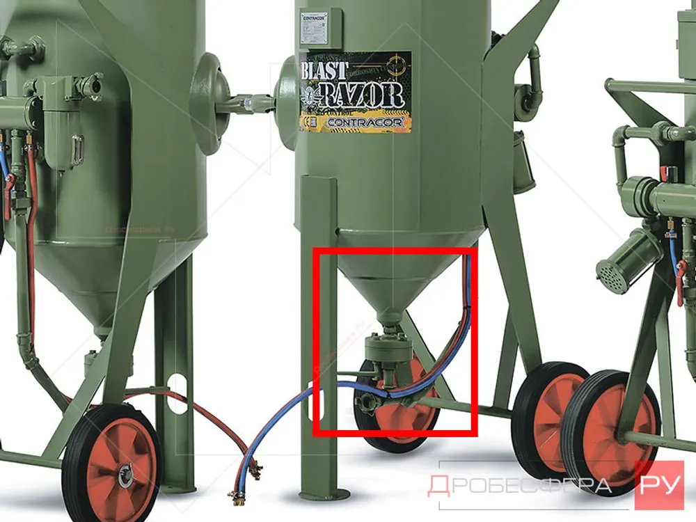 Дозатор абразива шиберного типа FSV-0 (ст.арт. 10110520) арт. 29006000