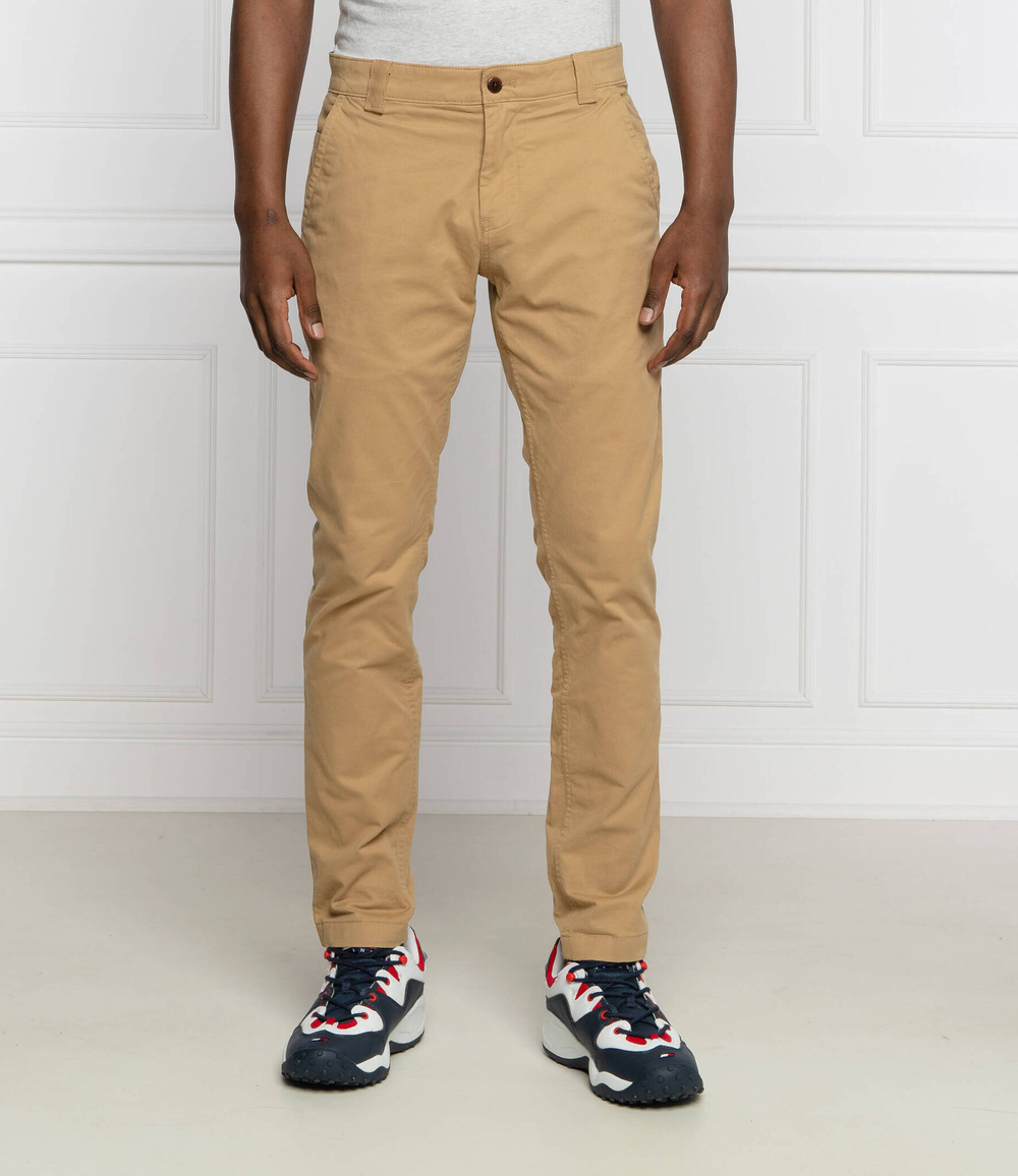 чиносы scanton Tommy Jeans - светло-коричневый(DM0DM09595)