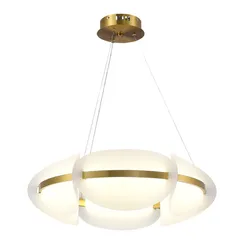 SL1304.203.45 Люстра подвесная ST-Luce Золотистый/Белый LED 1*45W 3000K ЭТУАЛЬ