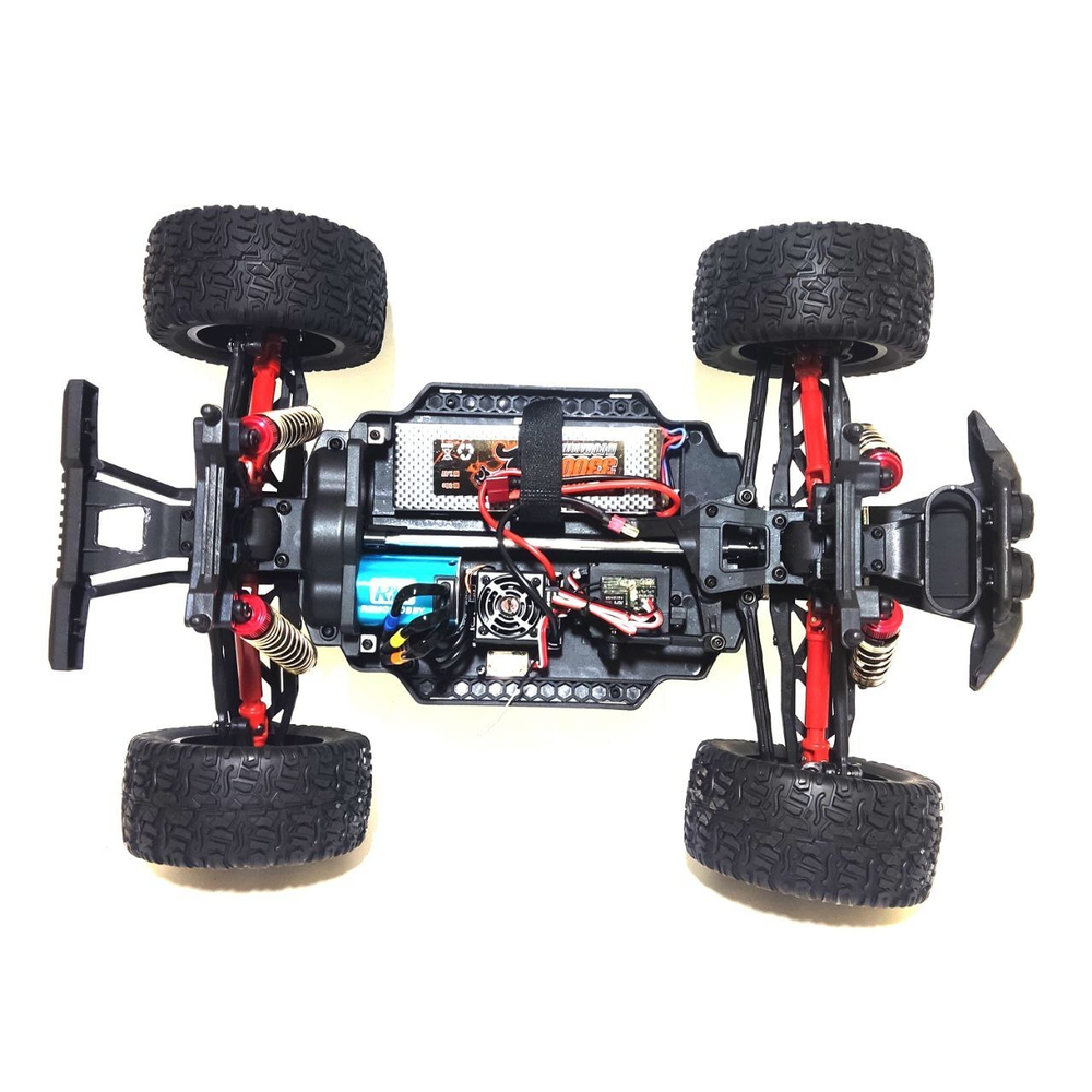 Радиоуправляемый монстр Remo Hobby MMAX Brushless (бесколлекторный) 4WD 2.4G 1/10 RTR RH1035-red