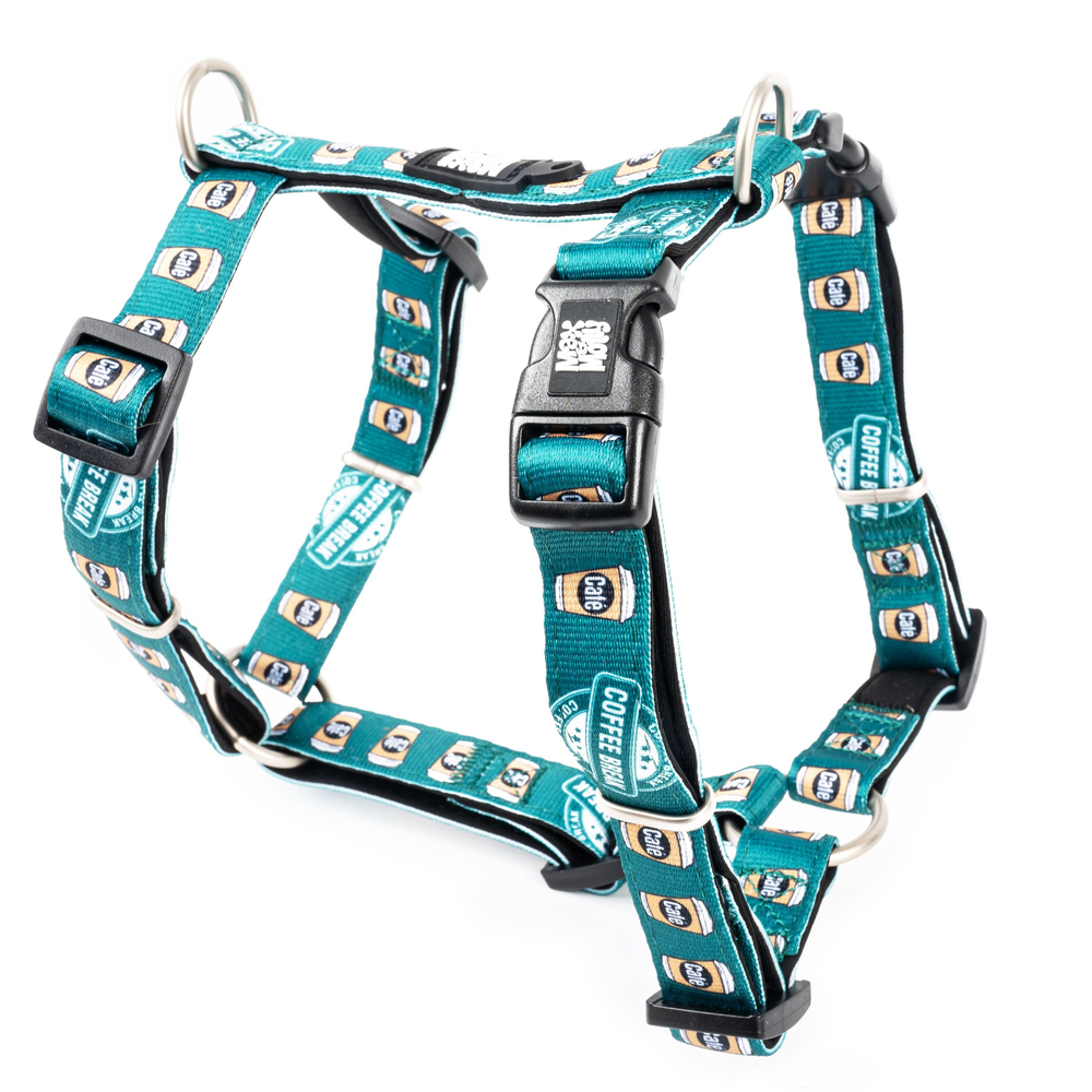 шлейка нейлоновая "стандарт" S, синяя, 15*450-630мм, triol