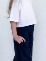 Брюки детские широкие палаццо в школу