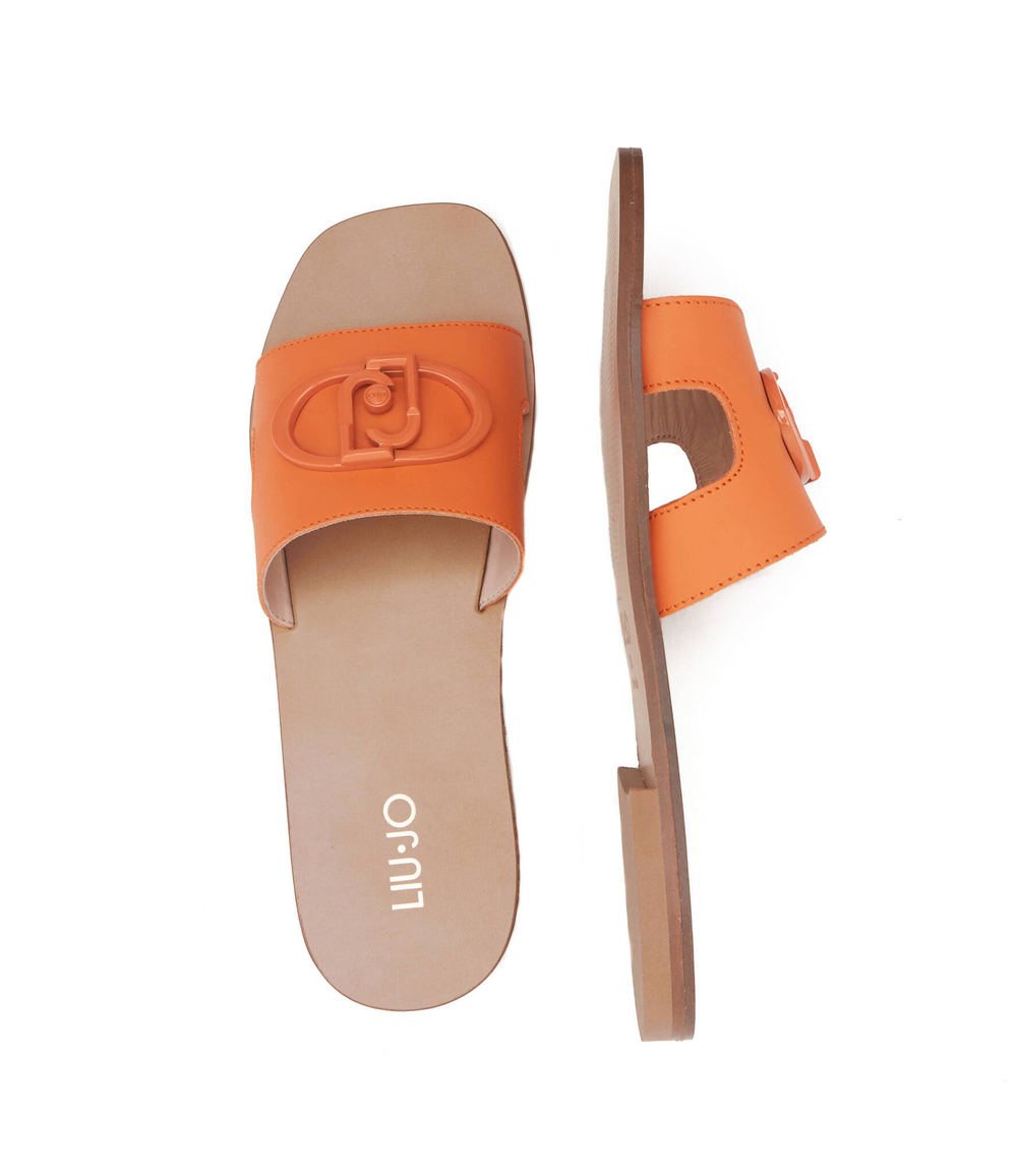 Шлепанцы кожаные saba 06 Liu Jo - оранжевый(SA3151 P0102)