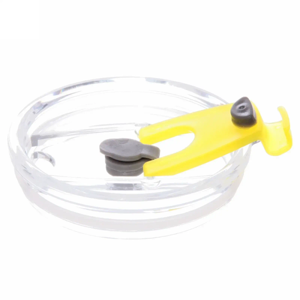 Кружка стеклянная 450мл с крышкой и трубочкой «Лимоны»