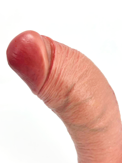 Фаллоимитатор на присоске с мошонкой SGAN44 телесный 14,5 рабочая длина