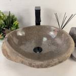 Раковина из речного камня RS-65101 46*40*15 0856