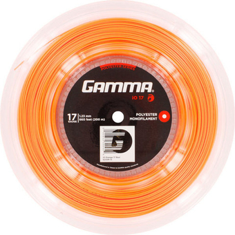 Теннисные струны Gamma iO (200 m) - Оранжевый