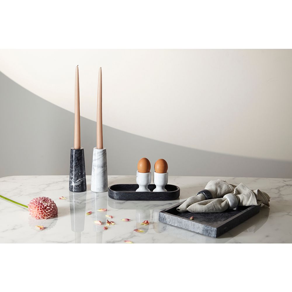 Поднос Marm, 28х20 см, черный мрамор