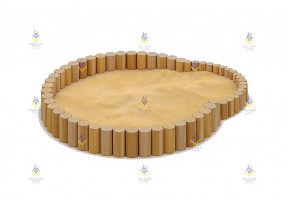 Песочница «Эко жизнь» на круглых столбах (за 1 п. метр)