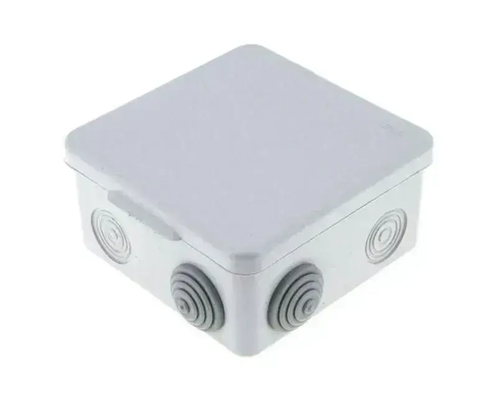 Коробка распределительная с клеммой 100х100х50 с 8 кабельными вводами IP54 1 шт.