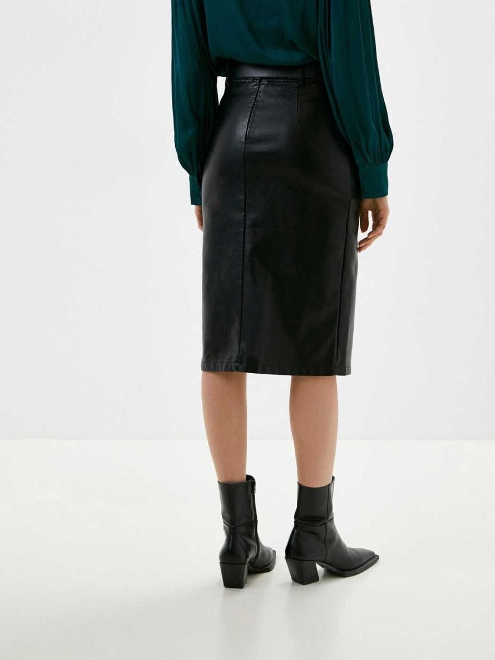 Юбка кожаная