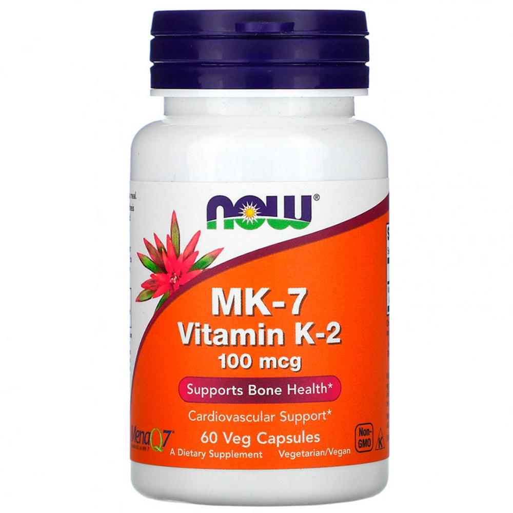 NOW Vitamin K-2 (MK7) 100 мкг. (60 капс.) [M]