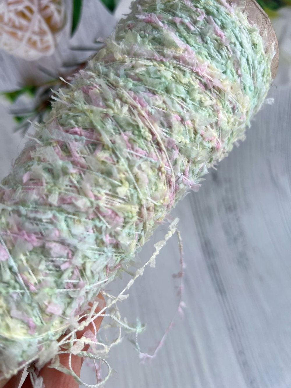 пряжа для вязания травка пушистая реснички