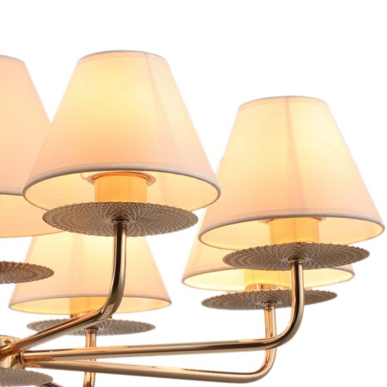 Люстра потолочная ILLUMICO E14  IL6197-9P-17 GD