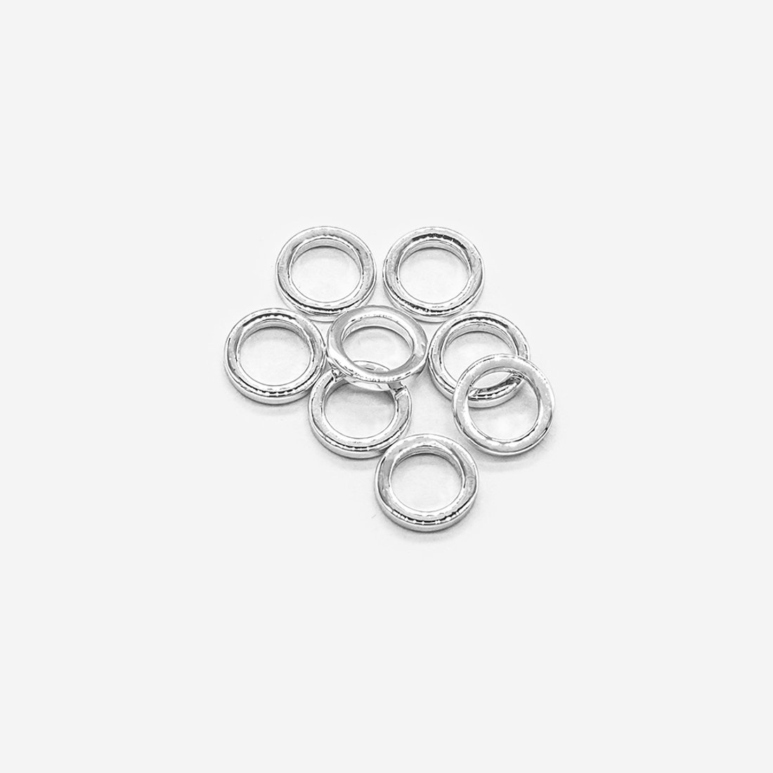 Колечки неразъемные 6мм, толщина 1мм, родирование