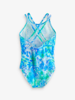 Купальник слитный для девочки Next N01-100, Синий, Зеленый