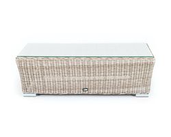 "Капучино" журнальный столик из искусственного ротанга, цвет бежевый