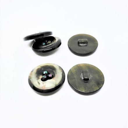 Пуговицы №781, на ножке, 34мм, цв.зеленый со стразами (CB L-099)