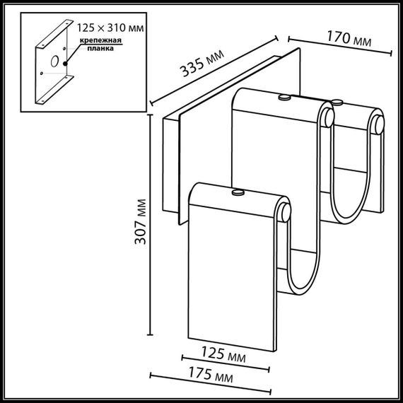 Настенный светодиодный светильник Odeon Light L-Vision Flow 5106/16WL