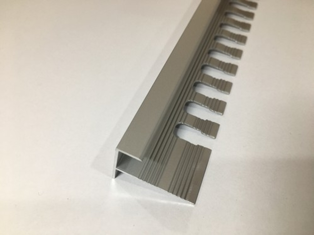 АЛТПг 10мм "DO-1" 2,7м Серебро мат. окантов. гиб. анод. алюм.