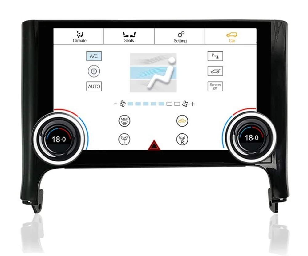 Сенсорная панель климата Range Rover Sport 2009-2013 - Carmedia ZF-2012 с 10" экраном LCD/ЖК, съёмные боковые планки