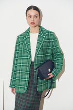 ПИДЖАК В КЛЕТКУ ЗЕЛЕНЫЙ|МОЛОЧНЫЙ