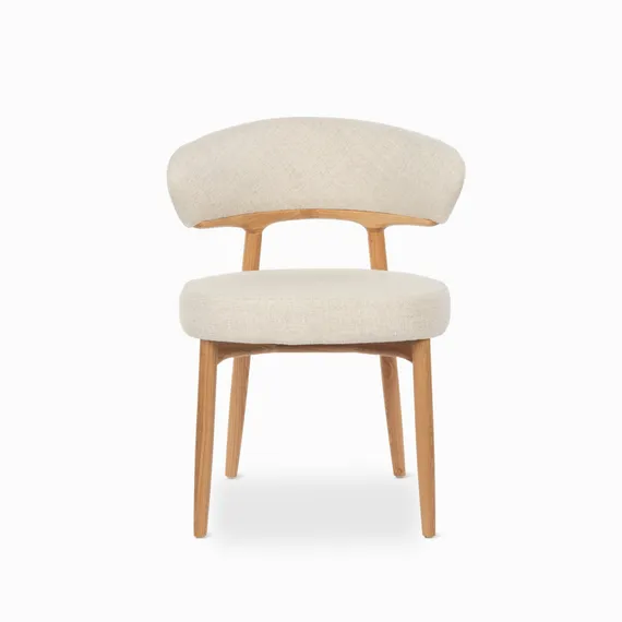 Стул Giotto, массив ясеня, молочная обивка